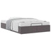 Cadru de pat otoman fără saltea gri 120x190cm piele artificială - WALTI WALTI