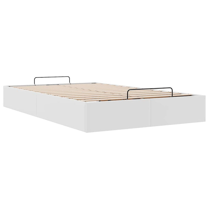 Cadru de pat otoman fără saltea alb 120x200cm piele artificială - WALTI WALTI
