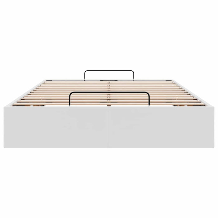 Cadru de pat otoman fără saltea alb 120x200cm piele artificială - WALTI WALTI