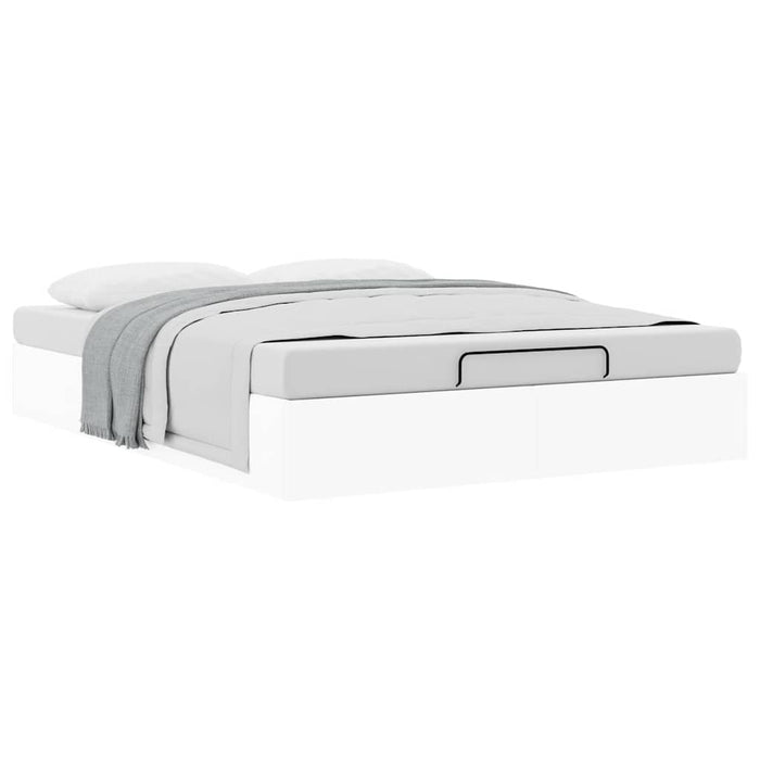 Cadru de pat otoman fără saltea Alb 140x190cm piele artificială - WALTI WALTI