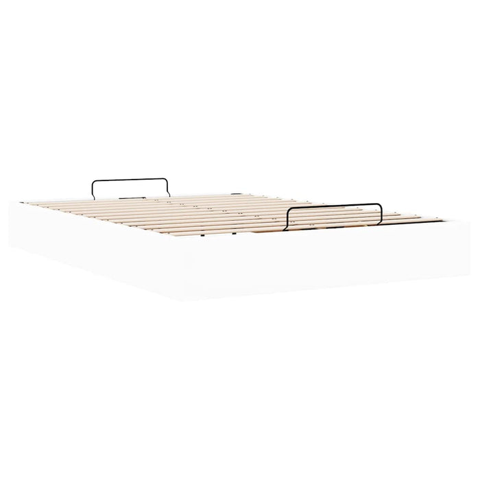Cadru de pat otoman fără saltea Alb 140x190cm piele artificială - WALTI WALTI