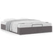 Cadru de pat otoman fără saltea gri 140x190cm piele artificială - WALTI WALTI