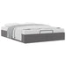 Cadru de pat otoman fără saltea gri 140x190cm piele artificială - WALTI WALTI