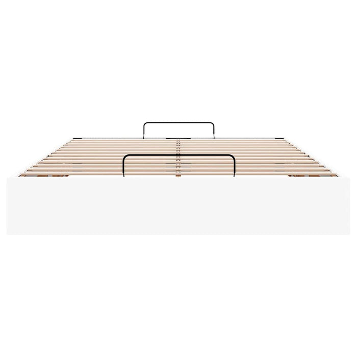 Cadru de pat otoman fără saltea alb 140x200cm piele artificială - WALTI WALTI
