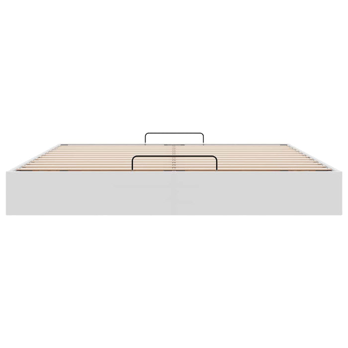 Cadru de pat otoman fără saltea alb 160x200cm piele artificială - WALTI WALTI