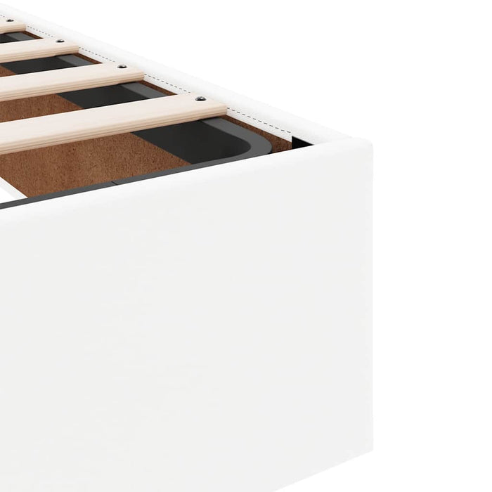 Cadru de pat otoman fără saltea alb 160x200cm piele artificială - WALTI WALTI