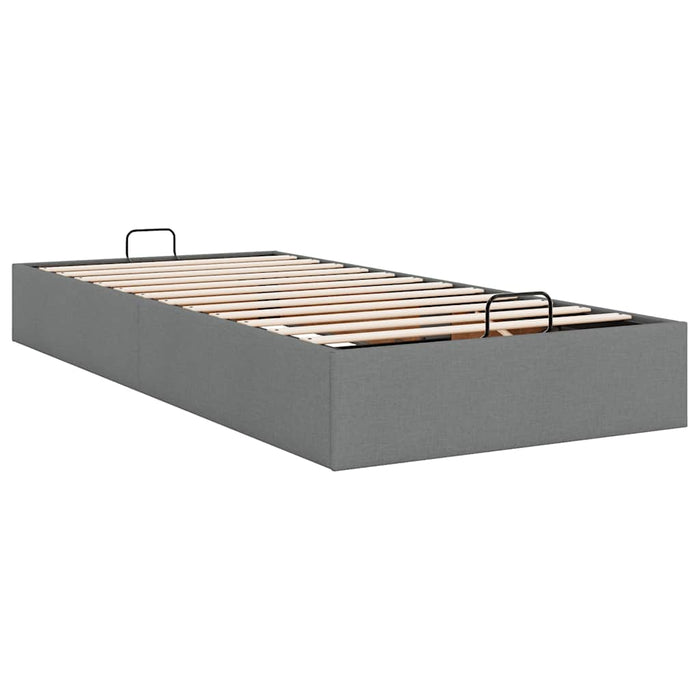 Cadru de pat otoman fără saltea țesătură gri închis 80x200 cm - WALTI WALTI