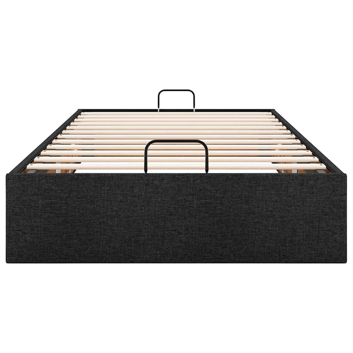 Cadru de pat otoman fără saltea țesătură neagră 80x200 cm - WALTI WALTI