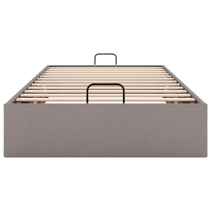 Cadru de pat otoman fără saltea Taupe 80x200 cm țesătură - WALTI WALTI