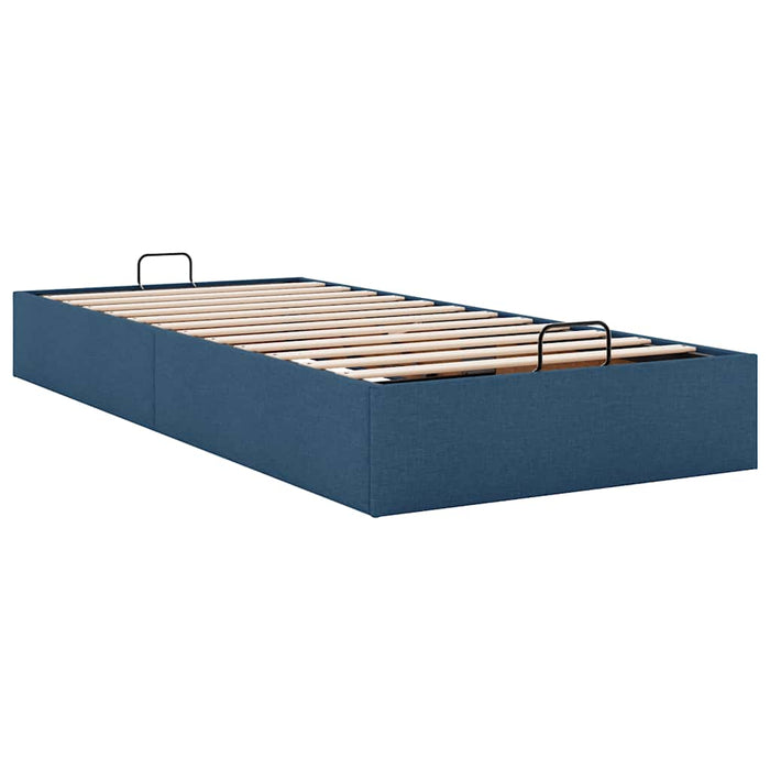 Cadru de pat otoman fără saltea țesătură albastră 80x200 cm - WALTI WALTI