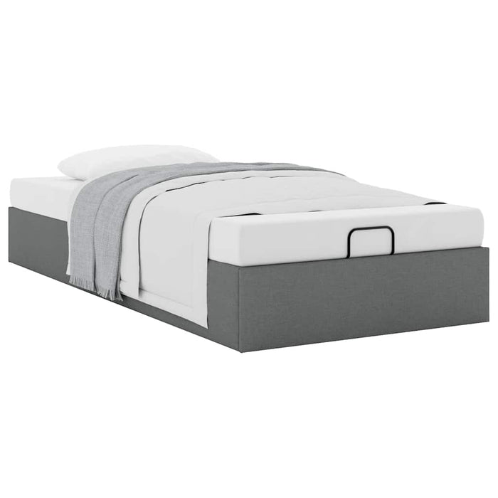 Cadru de pat otoman fără saltea țesătură gri închis 90x190 cm - WALTI WALTI