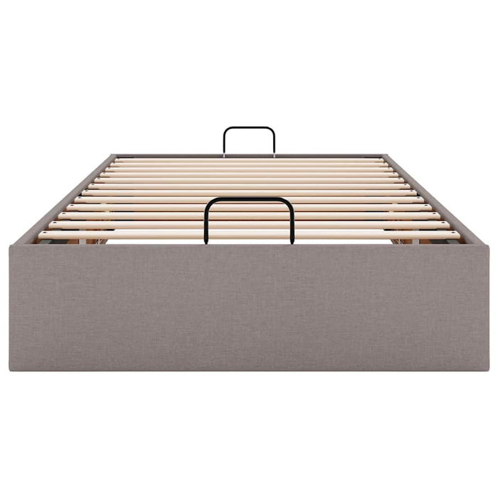 Cadru pat otoman fără saltea Taupe 90x190 cm țesătură - WALTI WALTI