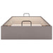 Cadru pat otoman fără saltea Taupe 90x190 cm țesătură - WALTI WALTI