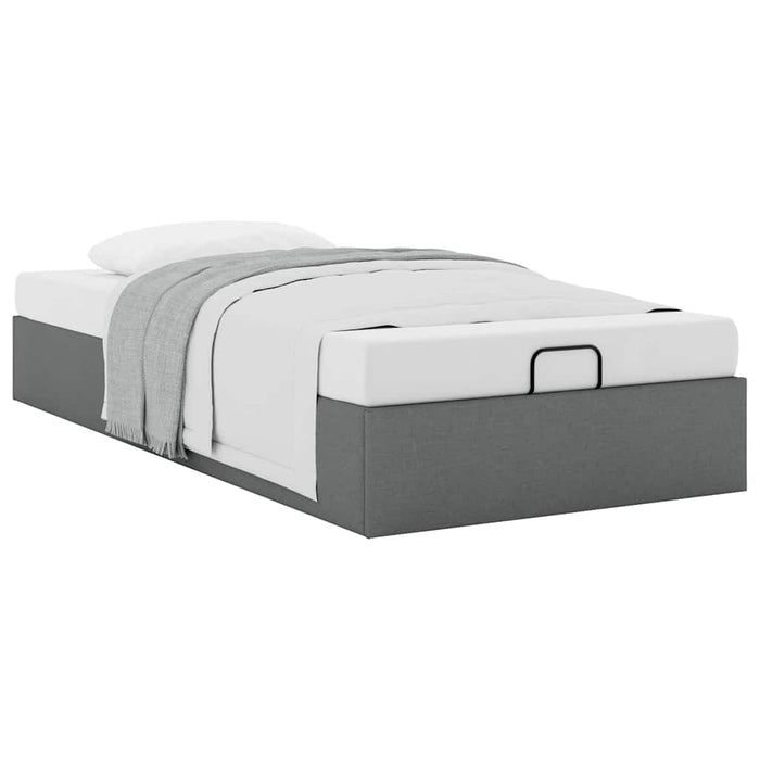 Cadru de pat otoman fără saltea țesătură gri închis 90x200 cm - WALTI WALTI