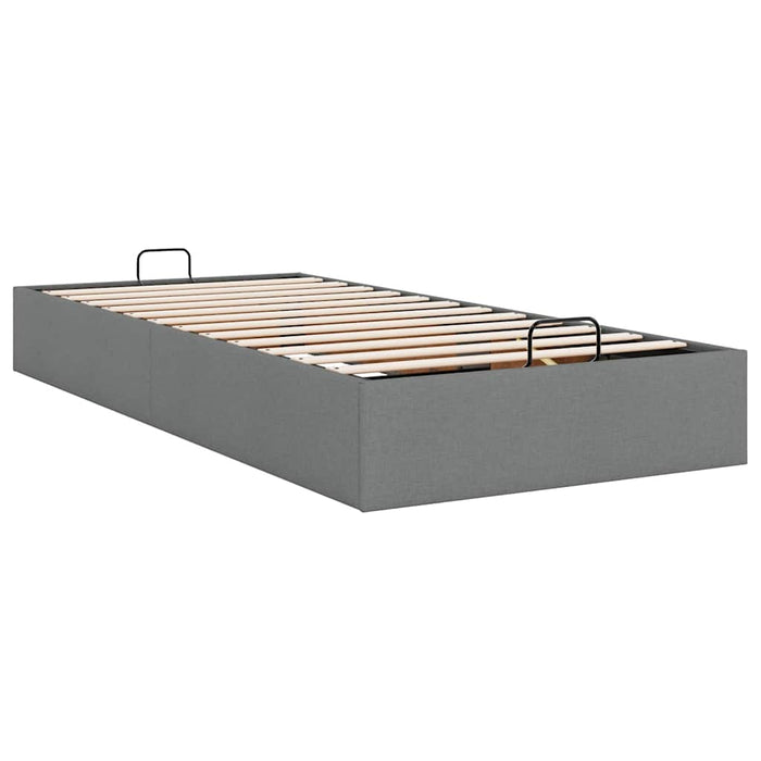 Cadru de pat otoman fără saltea țesătură gri închis 90x200 cm - WALTI WALTI