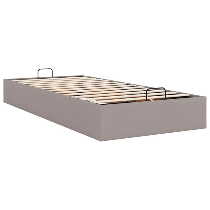Cadru de pat otoman fără saltea Taup 90x200 cm țesătură - WALTI WALTI