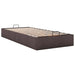 Cadru pat otoman fără saltea țesătură maro închis 100x200 cm - WALTI WALTI