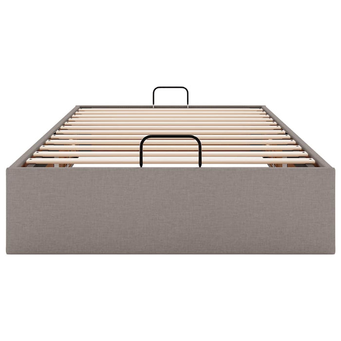 Cadru de pat otoman fără saltea Taup 100x200 cm țesătură WALTI