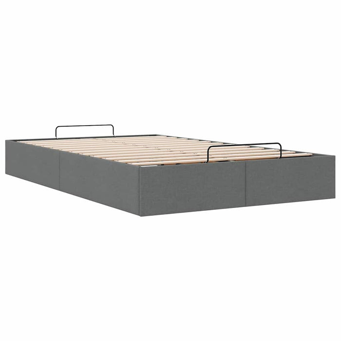 Cadru de pat otoman fără saltea țesătură gri închis 120x190 cm - WALTI WALTI