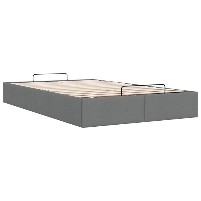Cadru de pat otoman fără saltea țesătură gri închis 120x190 cm - WALTI WALTI