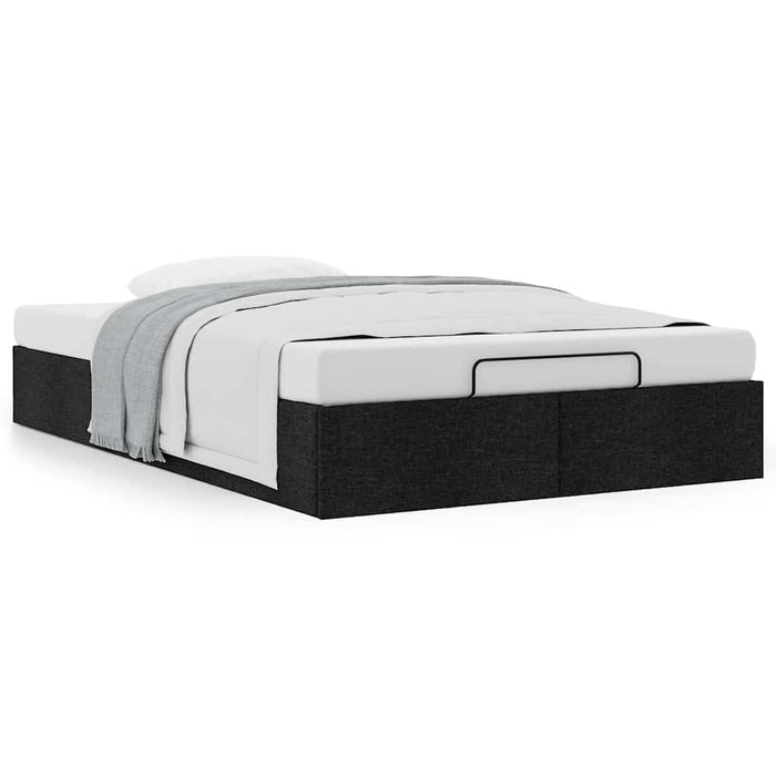 Cadru pat otoman fără saltea Negru 120x190 cm țesătură - WALTI WALTI