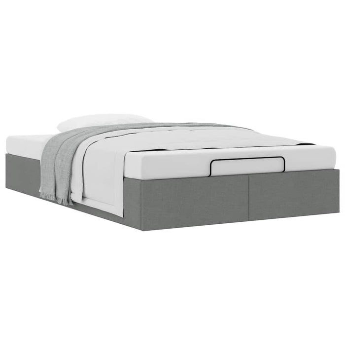 Cadru de pat otoman fără saltea țesătură gri închis 120x200 cm - WALTI WALTI