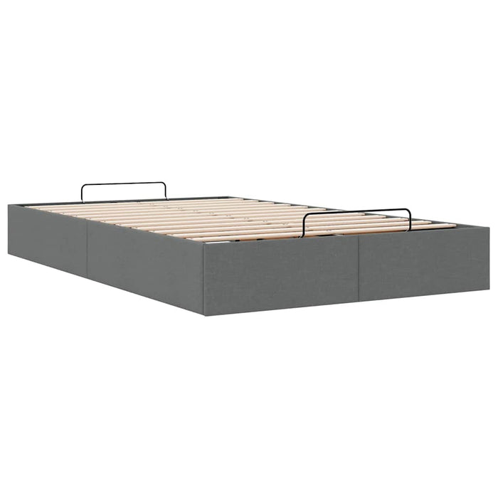Cadru de pat otoman fără saltea țesătură gri închis 120x200 cm - WALTI WALTI