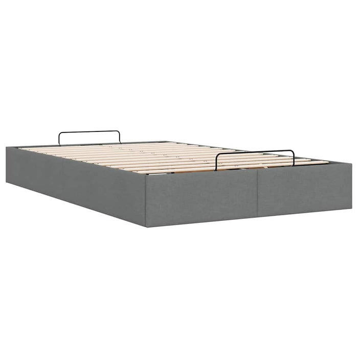 Cadru de pat otoman fără saltea țesătură gri închis 120x200 cm - WALTI WALTI