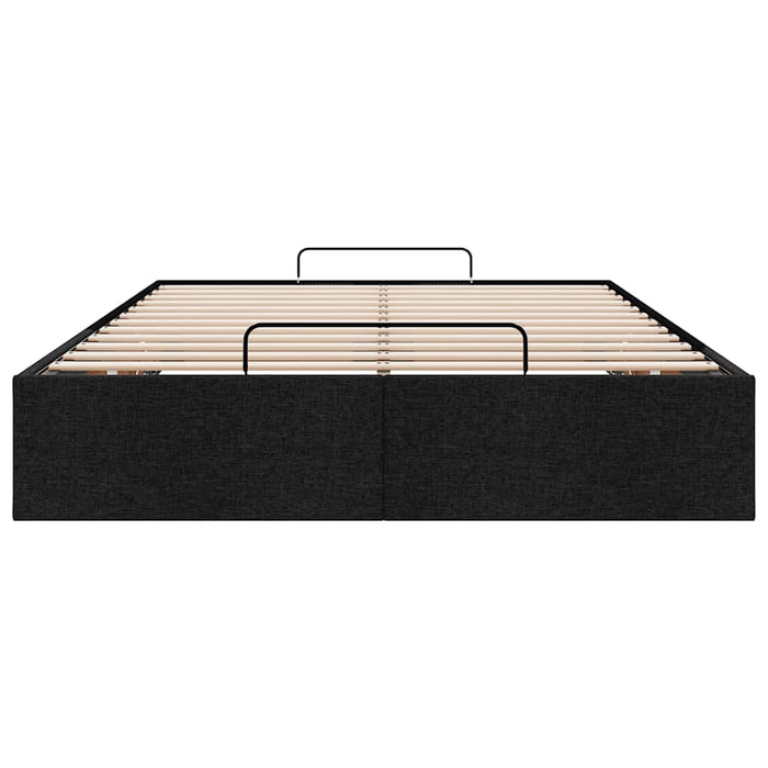 Cadru de pat otoman fără saltea Negru 120x200 cm țesătură - WALTI WALTI
