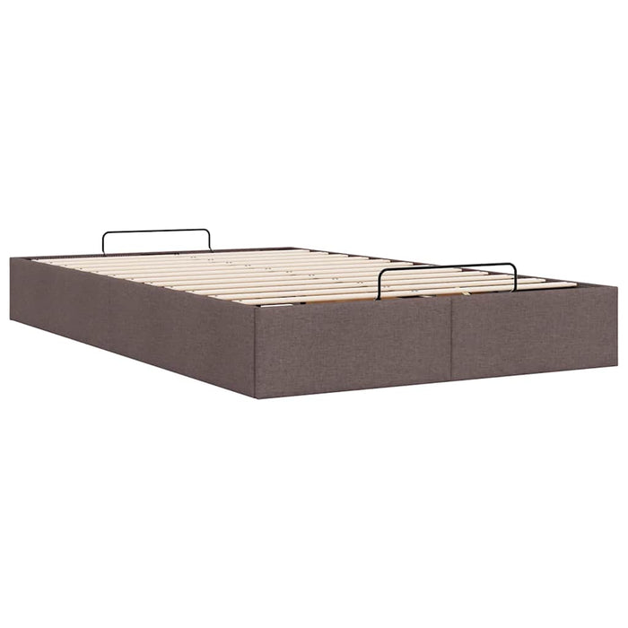 Cadru de pat otoman fără saltea țesătură maro închis 120x200 cm - WALTI WALTI