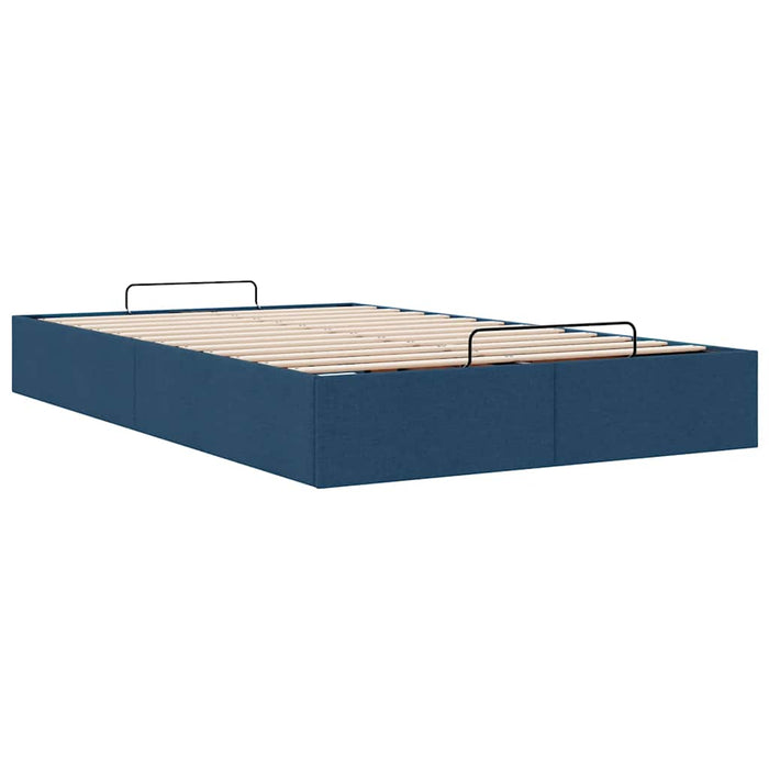 Cadru de pat otoman fără saltea Albastru 120x200 cm țesătură - WALTI WALTI