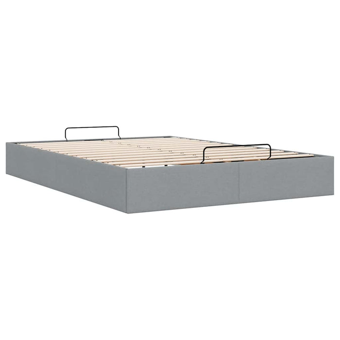 Cadru de pat otoman fără saltea Gri deschis 140x190 cm Material - WALTI WALTI