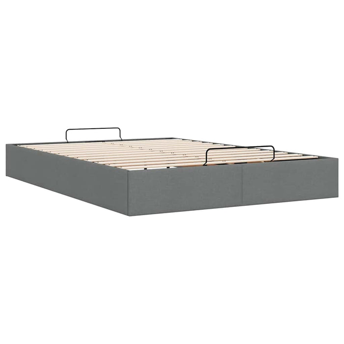 Cadru pat otoman fără saltea Gri închis 140x190 cm țesătură - WALTI WALTI