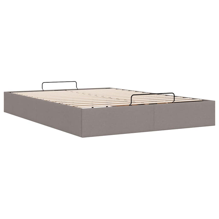 Cadru de pat otoman fără saltea Taupe 140x190 cm țesătură - WALTI WALTI