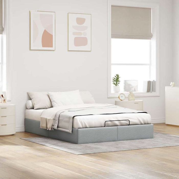 Cadru pat otoman fără saltea Gri deschis 140x200 cm Material - WALTI WALTI