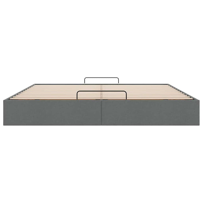 Cadru de pat otoman fără saltea țesătură gri închis 160x200 cm - WALTI WALTI