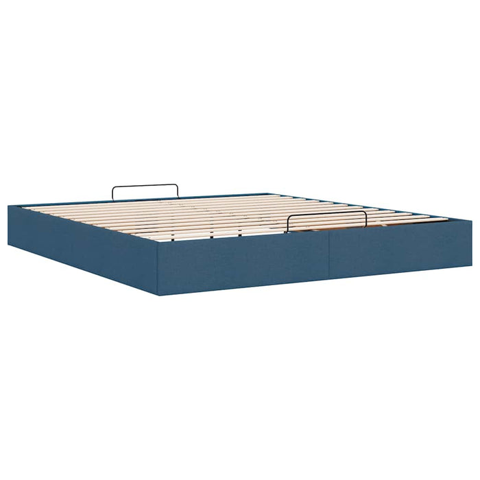 Cadru pat otoman fără saltea Albastru 160x200 cm țesătură - WALTI WALTI