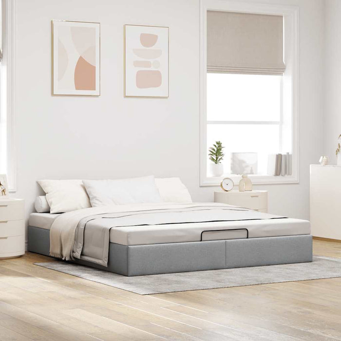 Cadru de pat otoman fără saltea Gri deschis 180x200 cm Material - WALTI WALTI