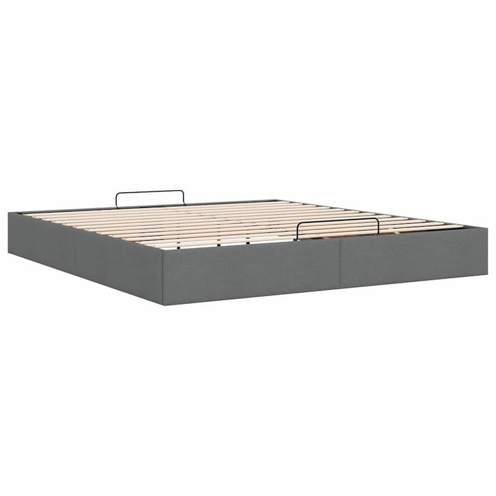 Cadru pat otoman fără saltea Gri închis 180x200 cm țesătură - WALTI WALTI