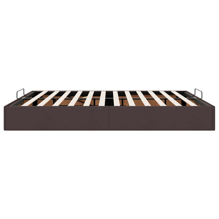 Cadru de pat otoman fără saltea țesătură maro închis 180x200 cm - WALTI WALTI