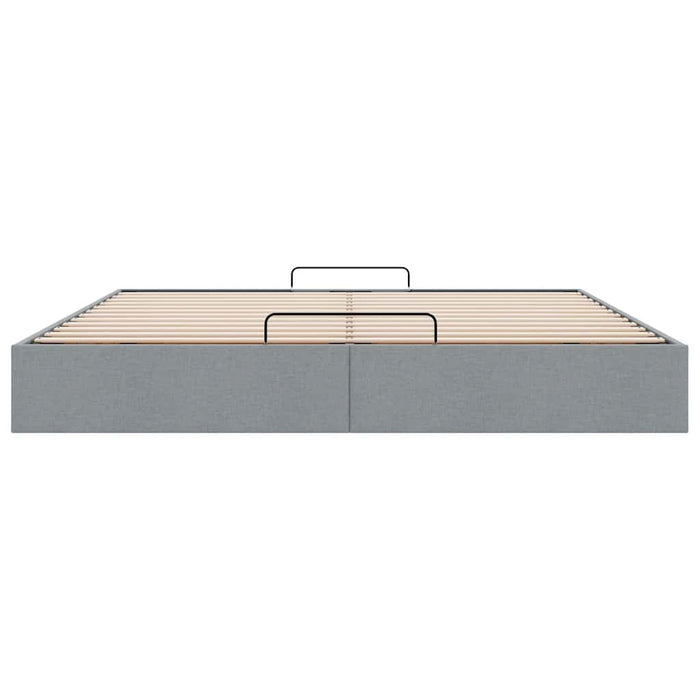 Cadru de pat otoman fără saltea Gri deschis 200x200 cm Material - WALTI WALTI