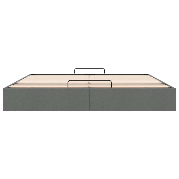 Cadru de pat otoman fără saltea țesătură gri închis 200x200 cm - WALTI WALTI