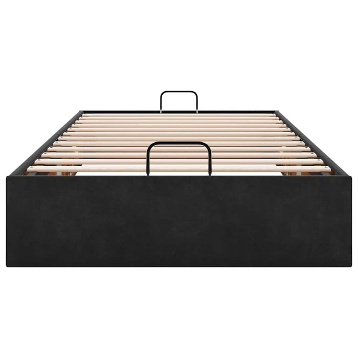 Cadru de pat otoman fără saltea Negru 80x200 cm catifea - WALTI WALTI