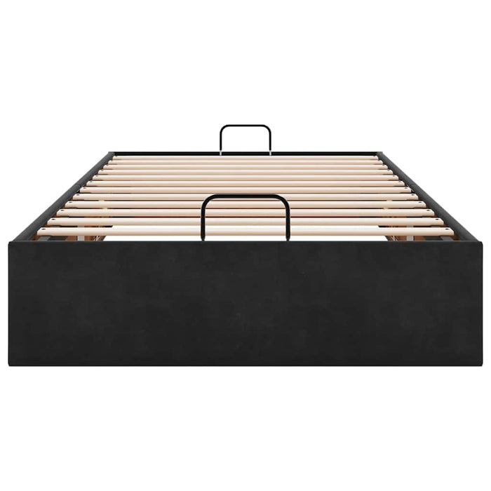 Cadru de pat otoman fără saltea Negru 90x200 cm catifea - WALTI WALTI