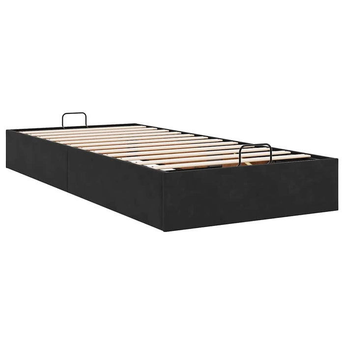 Cadru de pat otoman fără saltea Negru 90x200 cm catifea - WALTI WALTI