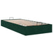 Cadru de pat otoman fără saltea verde închis 100x200 cm catifea - WALTI WALTI