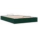Cadru de pat otoman fără saltea Verde închis 140x190 cm catifea - WALTI WALTI