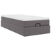 Cadru de pat otoman cu saltea gri 90x190cm piele artificială - WALTI WALTI