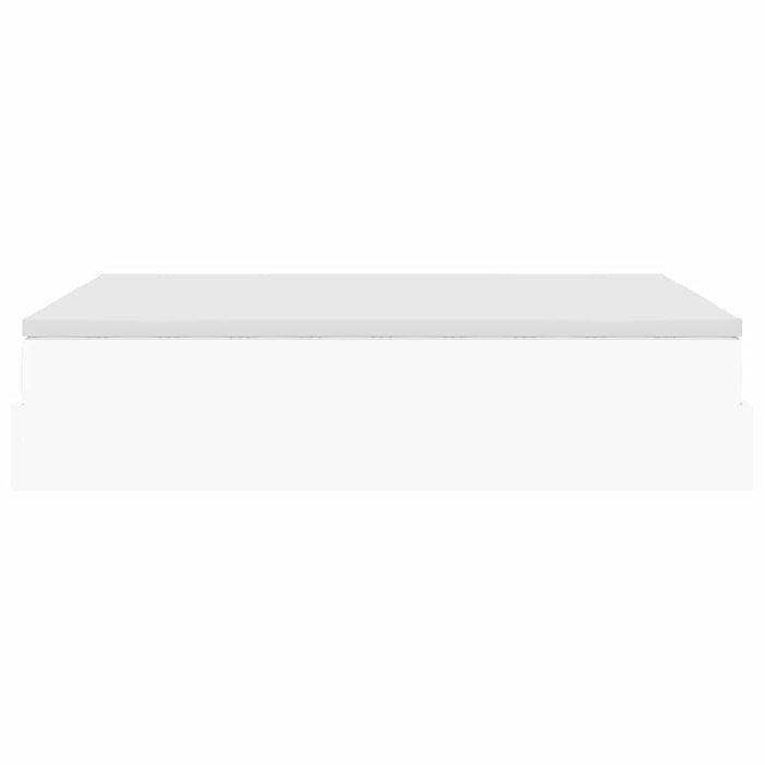 Cadru de pat otoman cu saltea alb 140x200cm piele artificială - WALTI WALTI