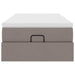 Cadru de pat otoman cu saltea Taupe 80x200cm Material - WALTI WALTI